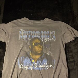 Notorious B.I.G. Gray Graphic T-Shirt